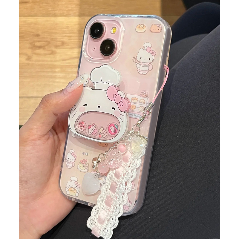 雅天立甜品厨师KT猫适用iPhone15苹果16手机壳13华为vivo小米oppo