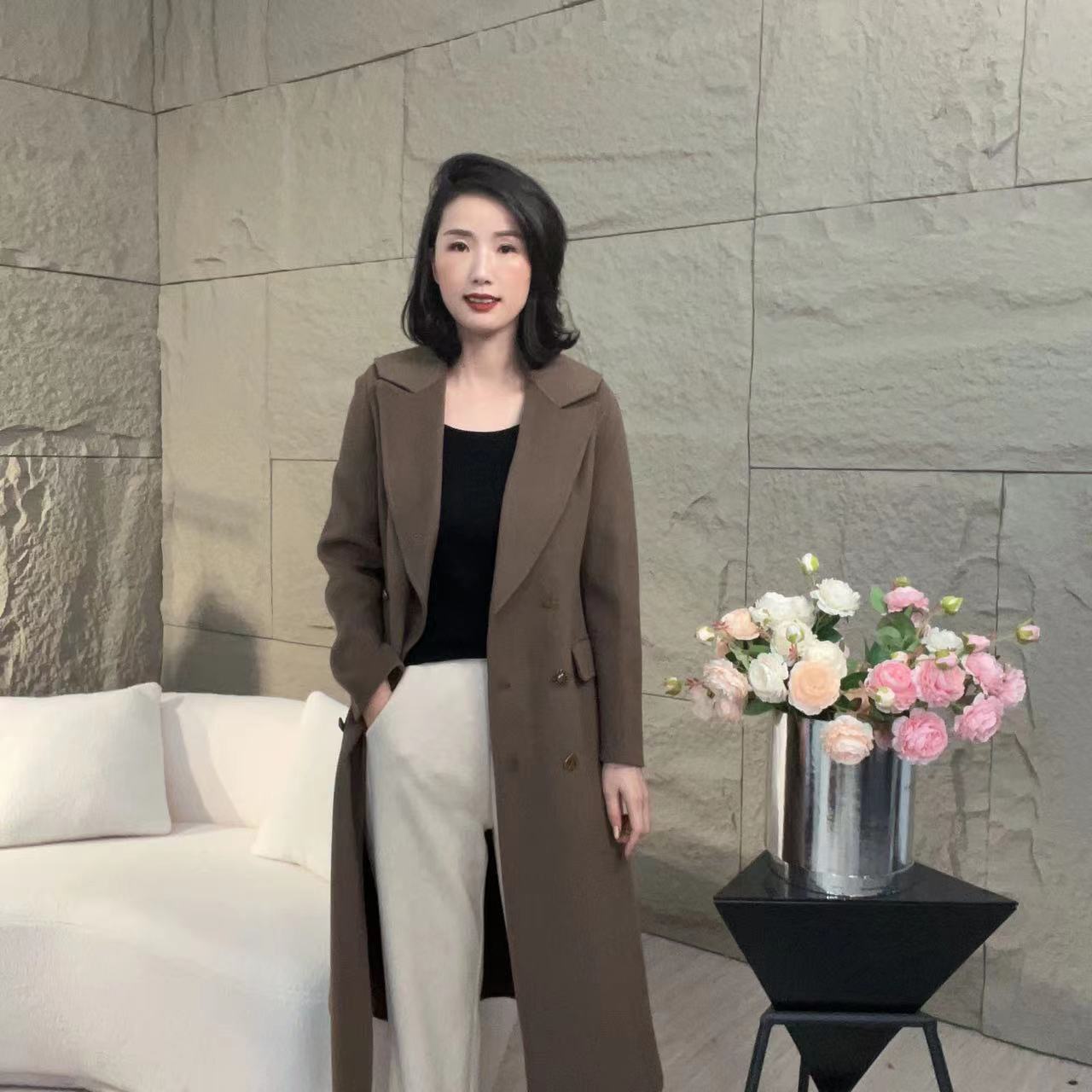  【赛姐高奢】双面呢大衣气质时尚休闲百搭宽松秋冬511