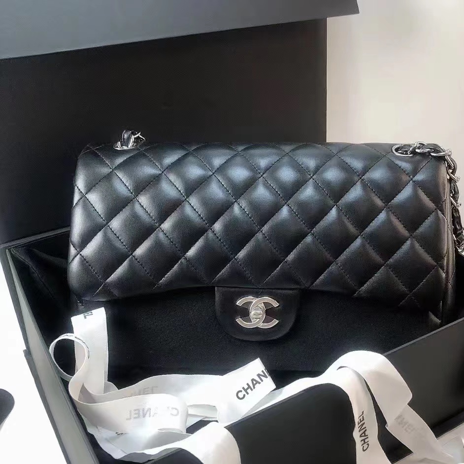 全新未使用 Chanel/香奈儿 3121802黑银cf/单肩斜挎包/10专属