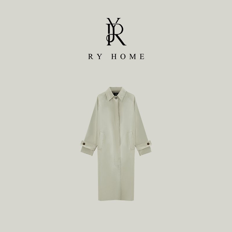 【容雨RYHOME】“枯木逢春”莱塞尔＋春季单排扣长风衣外套W1710