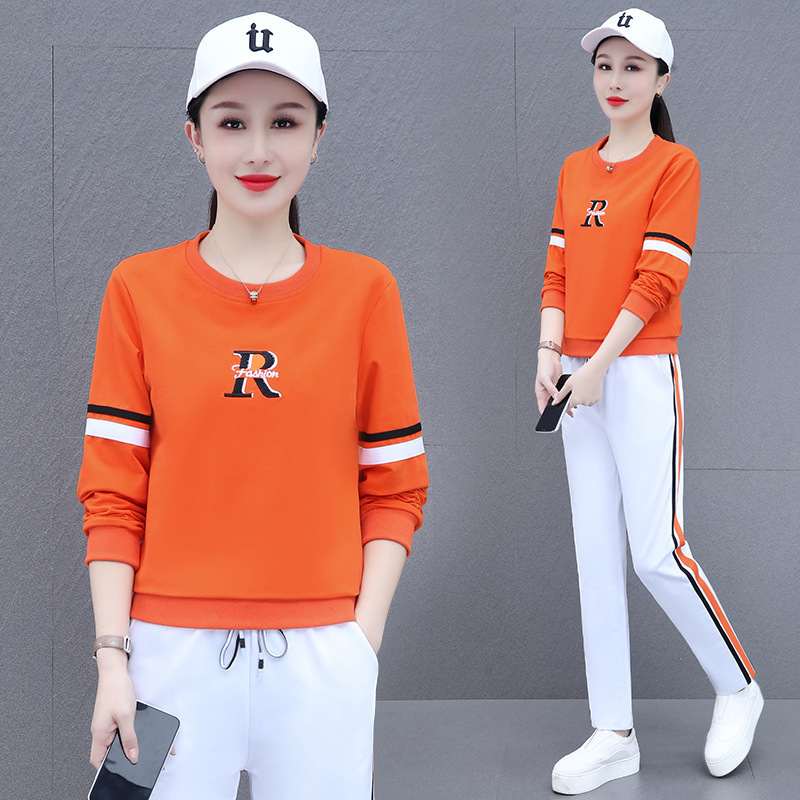 套装裤子两件套时尚春秋季休闲运动装套装女时尚2023新款两件套