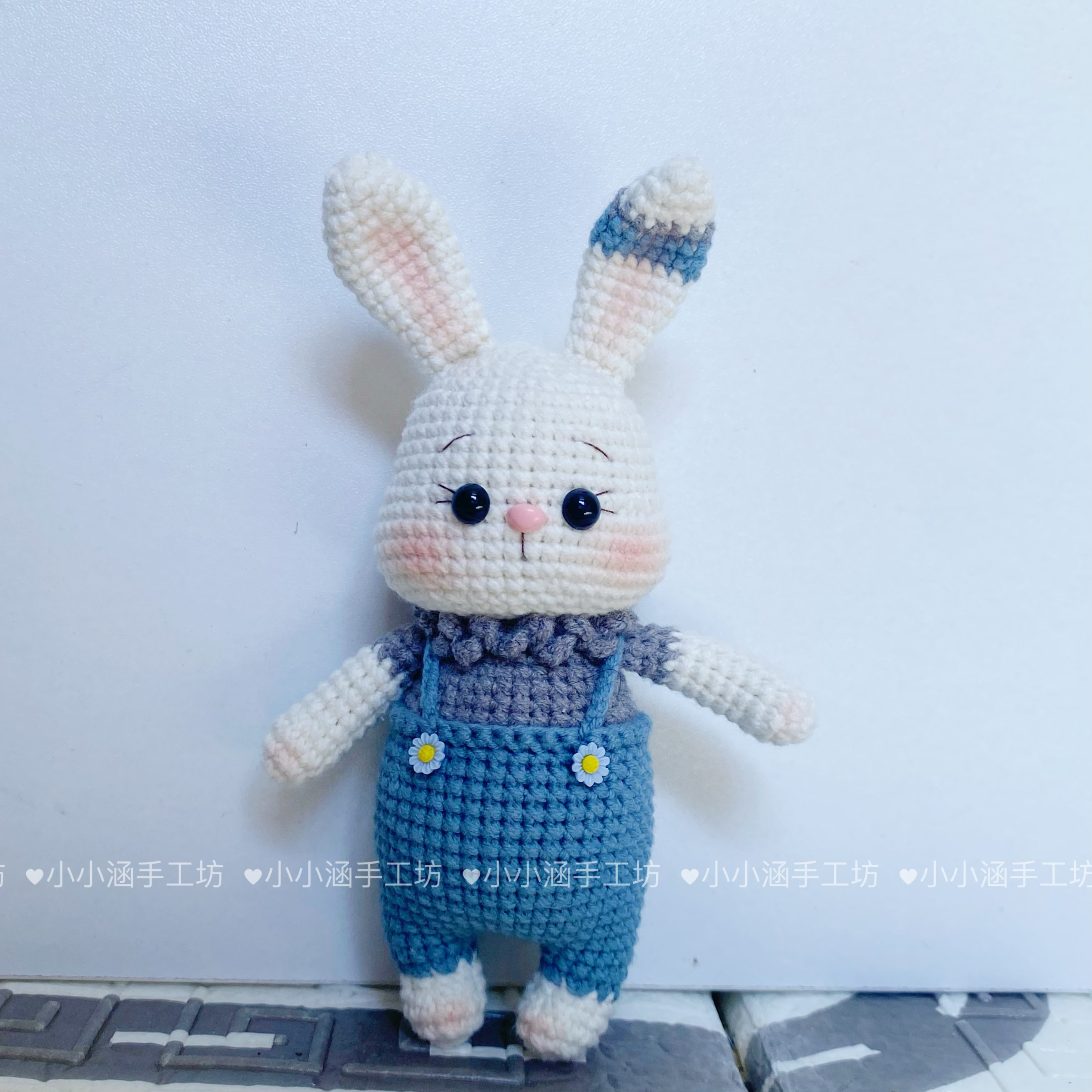 成品手工DIY莉莉兔编织玩偶创意毛线钩织兔子挂件精美手作包挂件