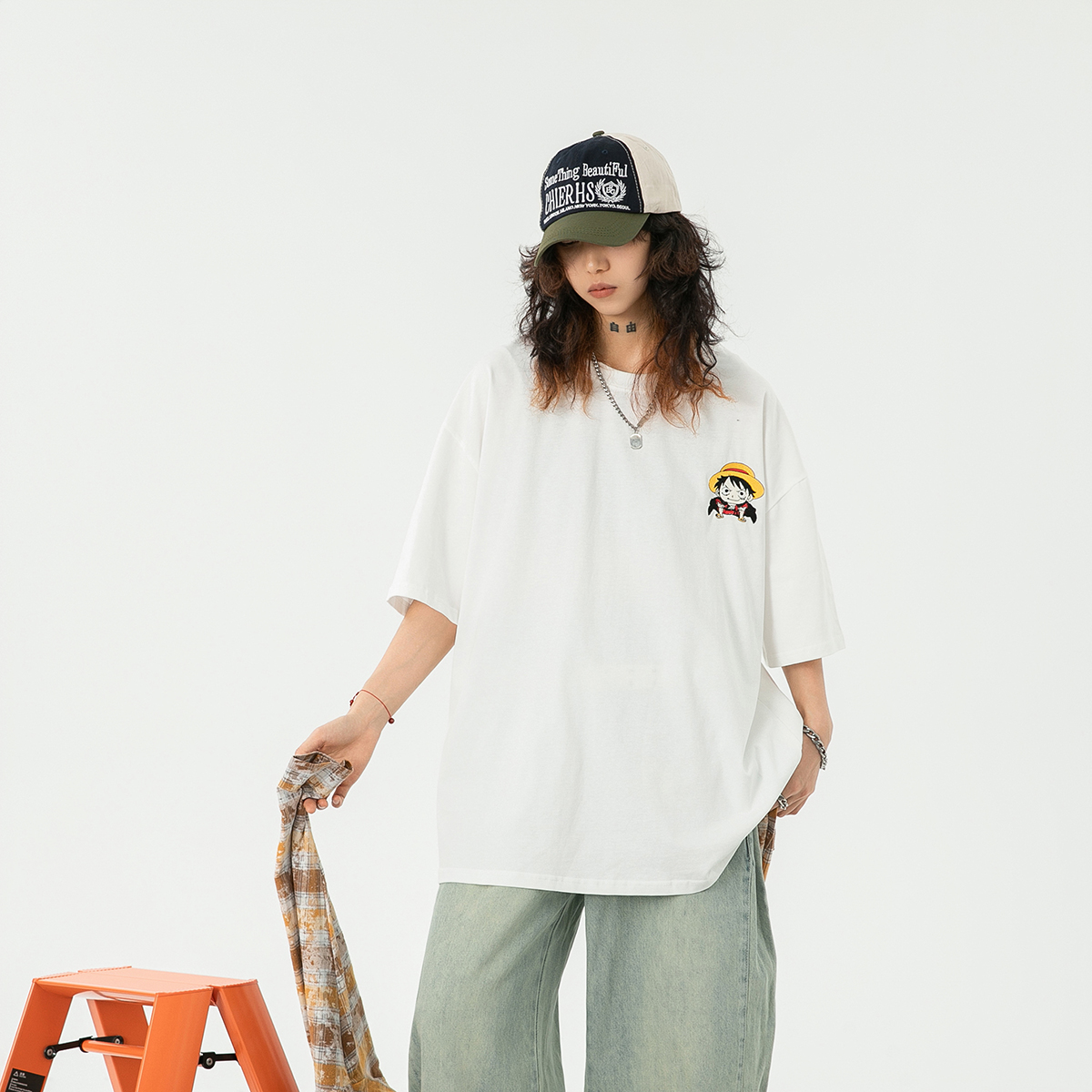 jaaniste纯棉夏季新款短袖T恤男卡通印花百搭休闲潮流ins宽松半袖