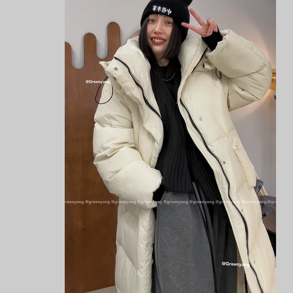 老羊家~长款羽绒服女2023冬季新款高级感超长过膝大被子加厚外套