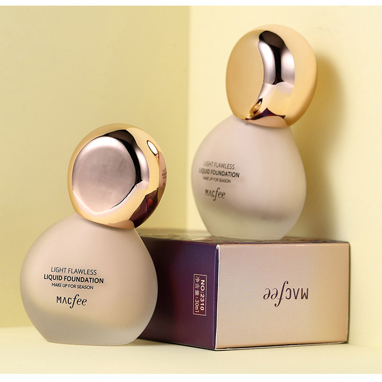 Macfee/玛蔻霏自然美颜遮瑕粉底液持妆控油油皮不脱妆