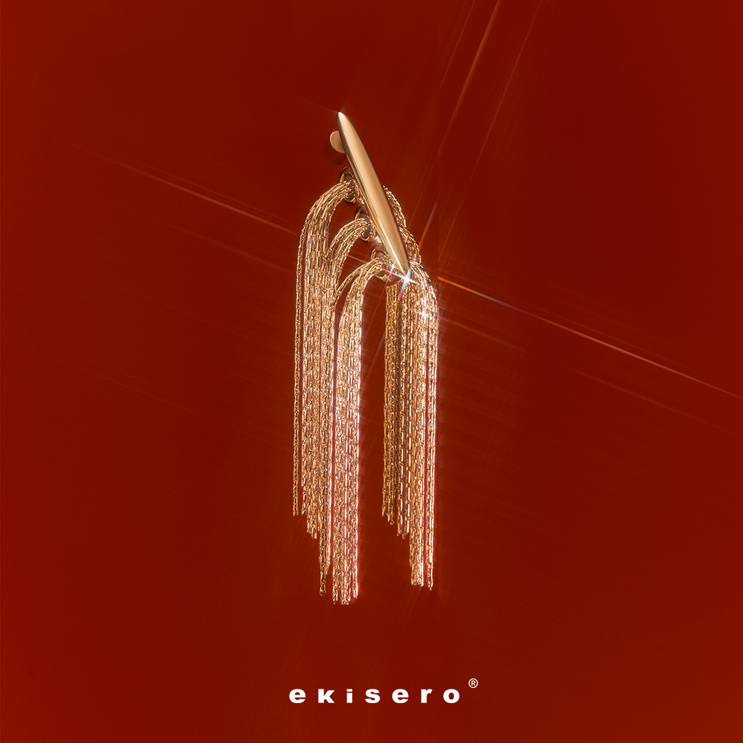 铜合金耳饰 EKISERO洢瑟 Full Tassel 盈穗系列「丰粼」流苏耳坠