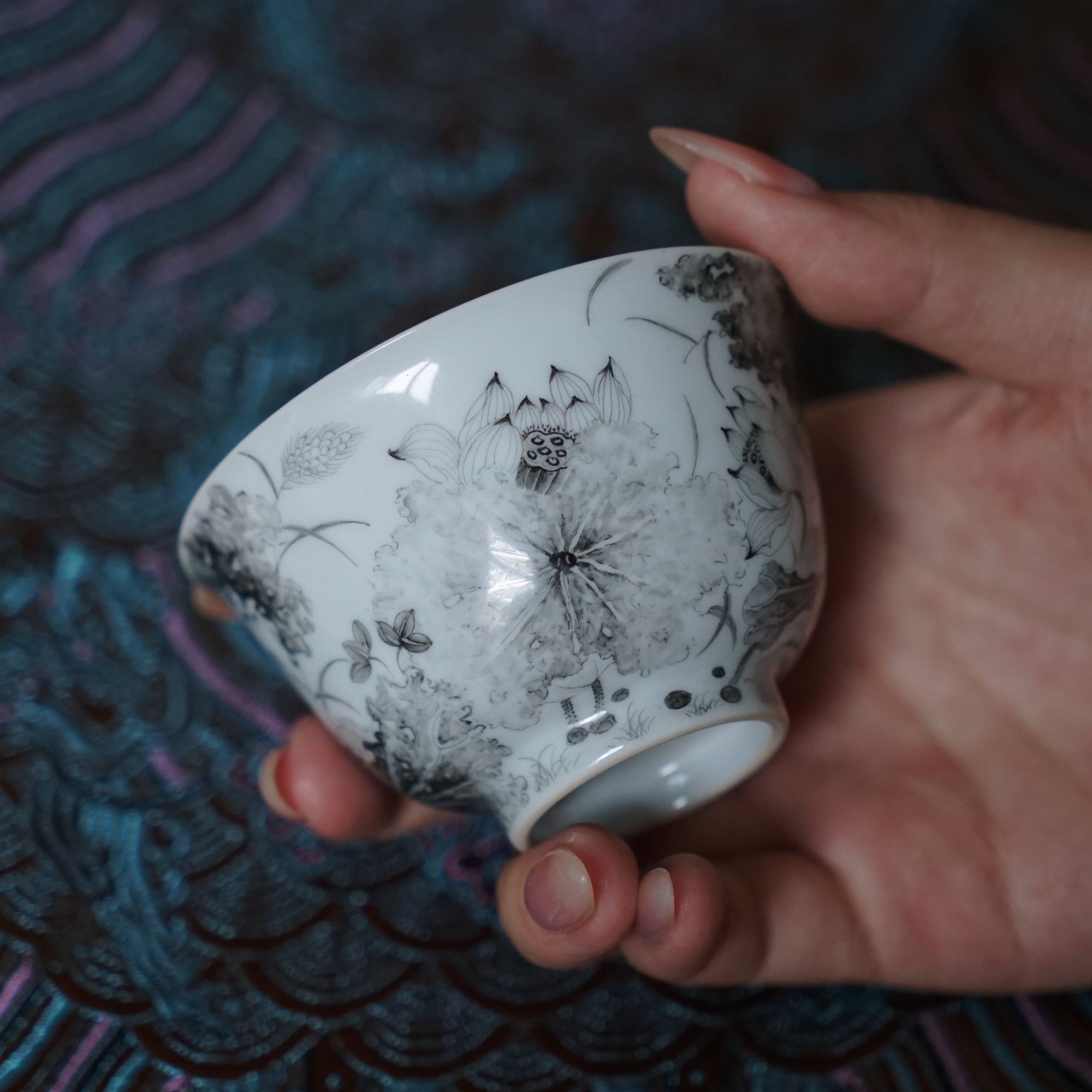 【瓷云楼】-墨彩陶瓷客杯