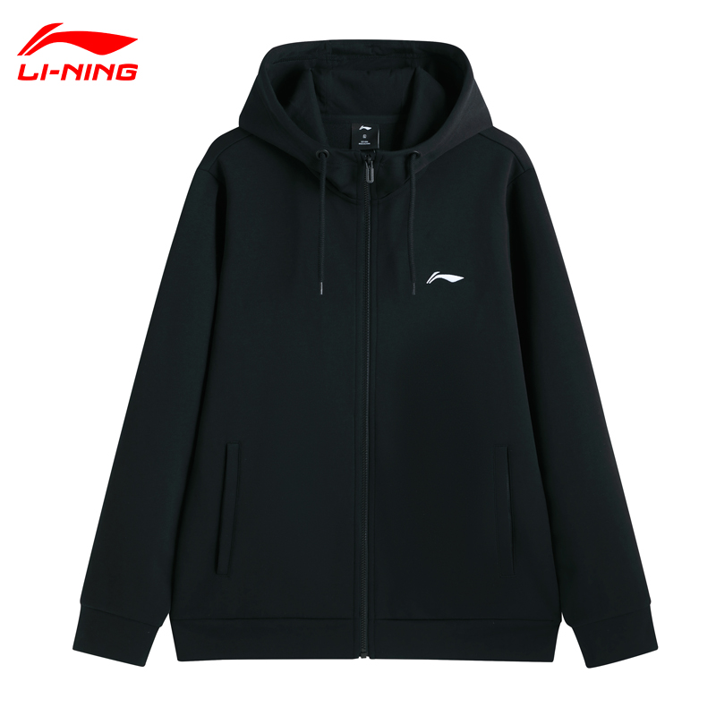 李宁外套连帽开衫卫衣2025春秋季新款跑步休闲宽松时尚男女运动服