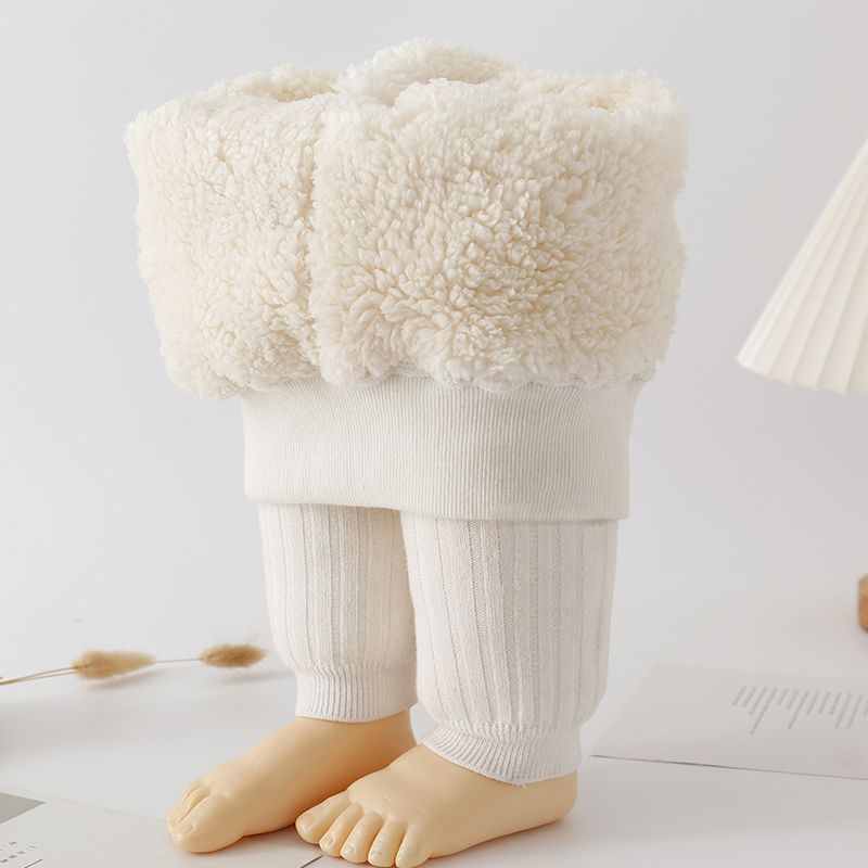 儿童打底裤秋冬季绒冬装女宝宝特厚加绒保暖外穿棉裤女童裤子