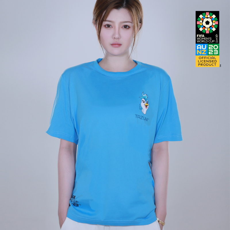 2023女足世界杯T恤-塔祖尼款-天蓝色.