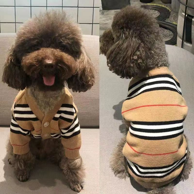 宠物衣服冬季保暖小型犬狗狗泰迪犬比熊猫咪博美针织毛衣秋冬开衫