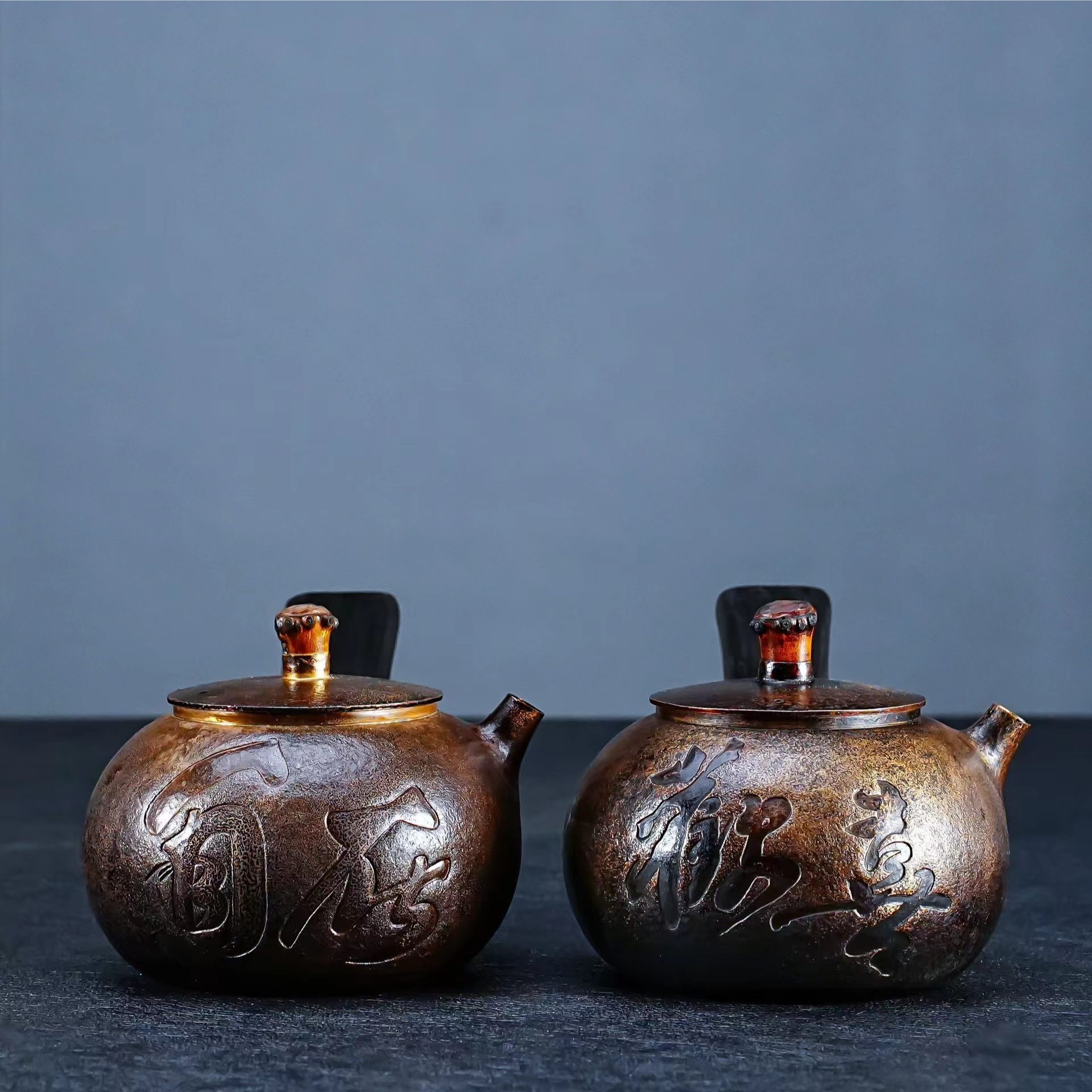 【慕雨手作】高端银壶大师名家围炉煮茶精工中号复古侧把足银煮茶壶