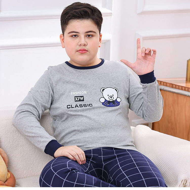 胖宝加大加肥纯棉套装