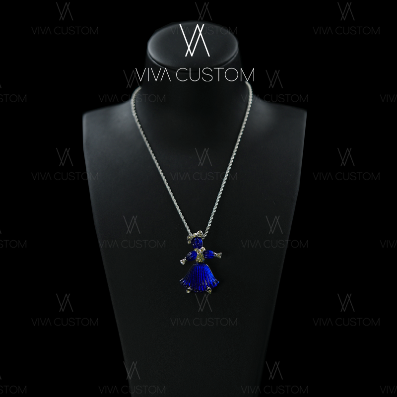 铜合金合成锆石项链 （小众设计系列）时尚百搭精致少女心事项链