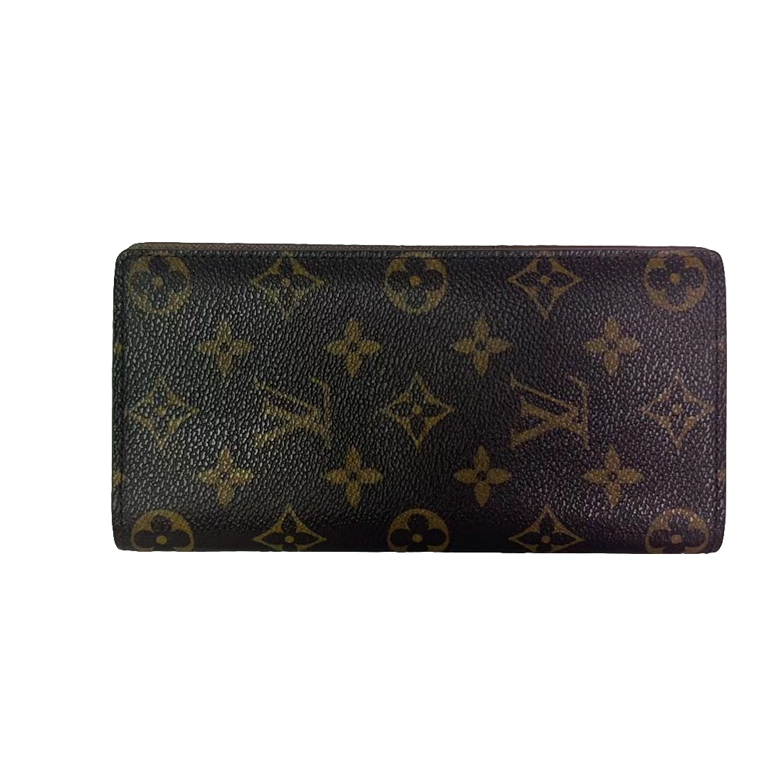 95新 LouisVuitton/路易威登 经典粽老花对开钱包（636120）
