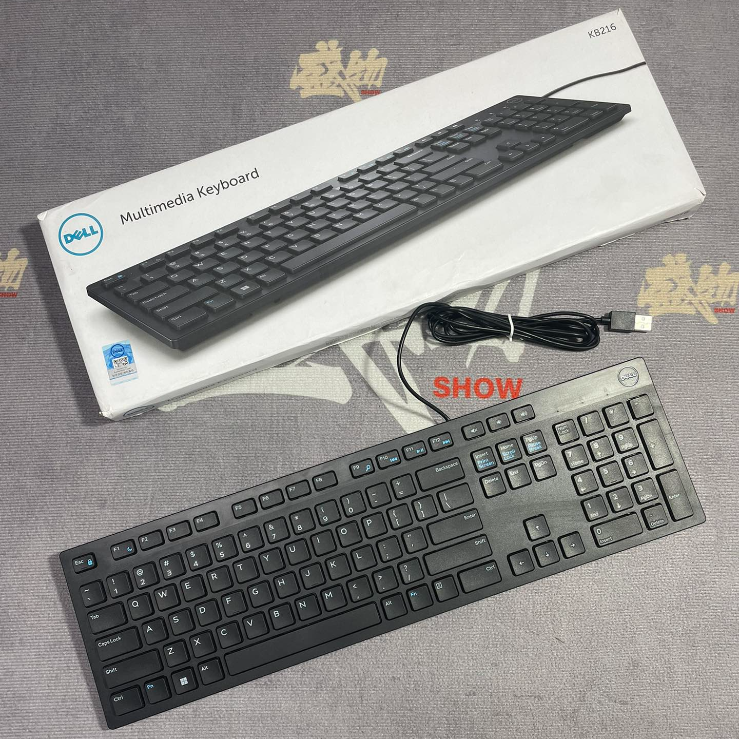 99新 Dell/戴尔 KB216 多媒体 办公 全尺寸 即插即用  键盘