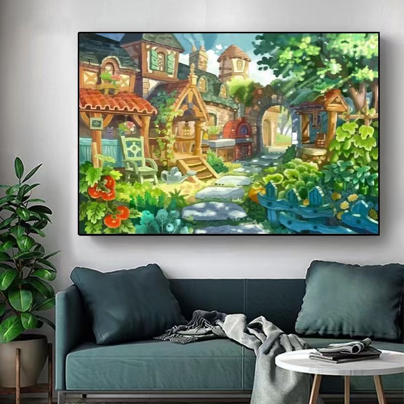 绿野庭院  蒙娜丽莎十字绣41色100*75【送工具包+绷带+线蜡】