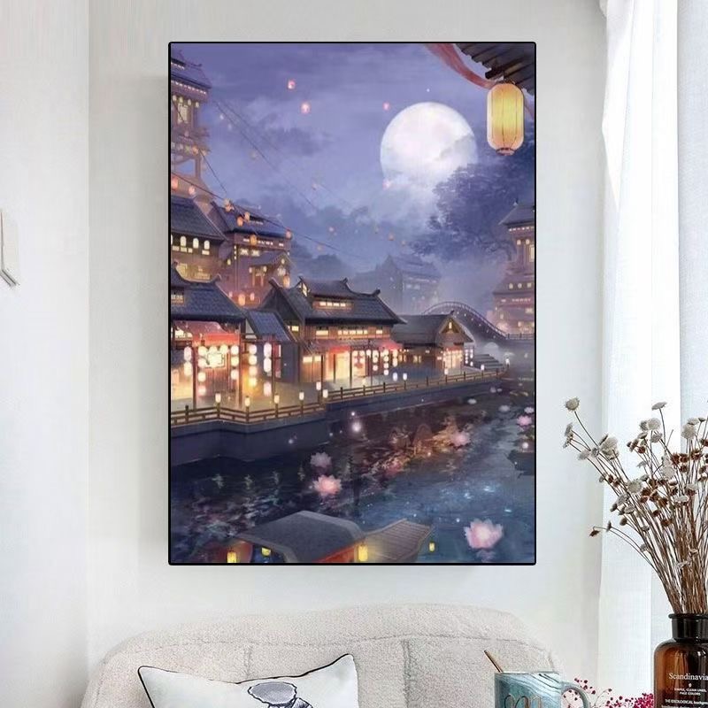 烟雨江南  十字绣蒙娜丽莎38色65*85【送工具包+绷带+线蜡】