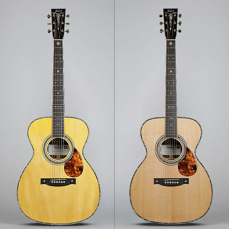 Gabriel/加百列40寸OM圆角民谣电箱加震玫瑰木吉他指弹 GR OM65 