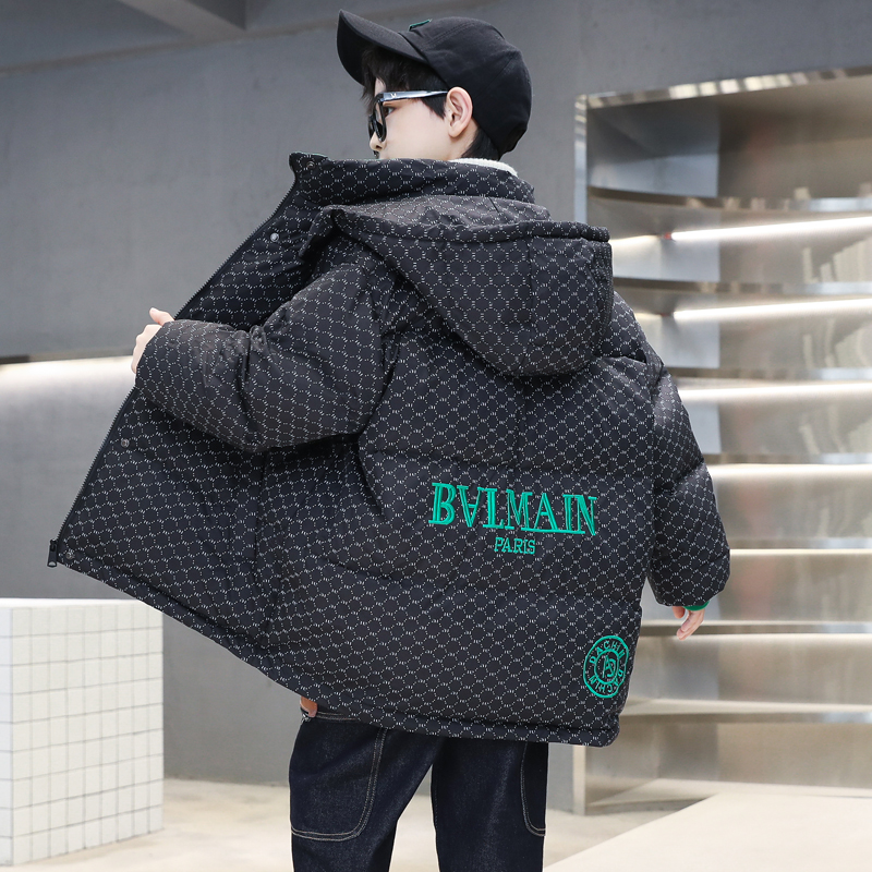 巴拉巴拉恩男童棉服冬季2023新款儿童羽绒服棉衣中大童棉袄洋气男