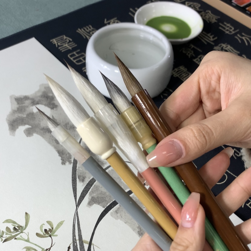 【5支毛笔组合】中楷小楷书画皆宜 全套国画水彩写意工笔 初学者