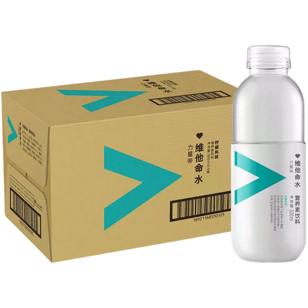 力量帝 维他命水(柠檬风味) 500ml*15瓶【京东送货上门】电解质水