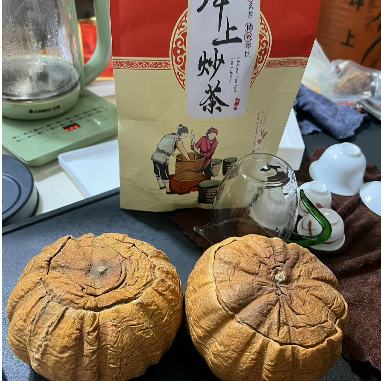 坪上高山炒茶 纯手工柚子茶 直播间专用链接