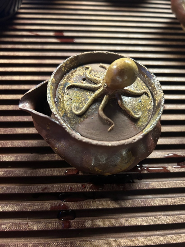 三奈三备前烧八爪鱼宝瓶