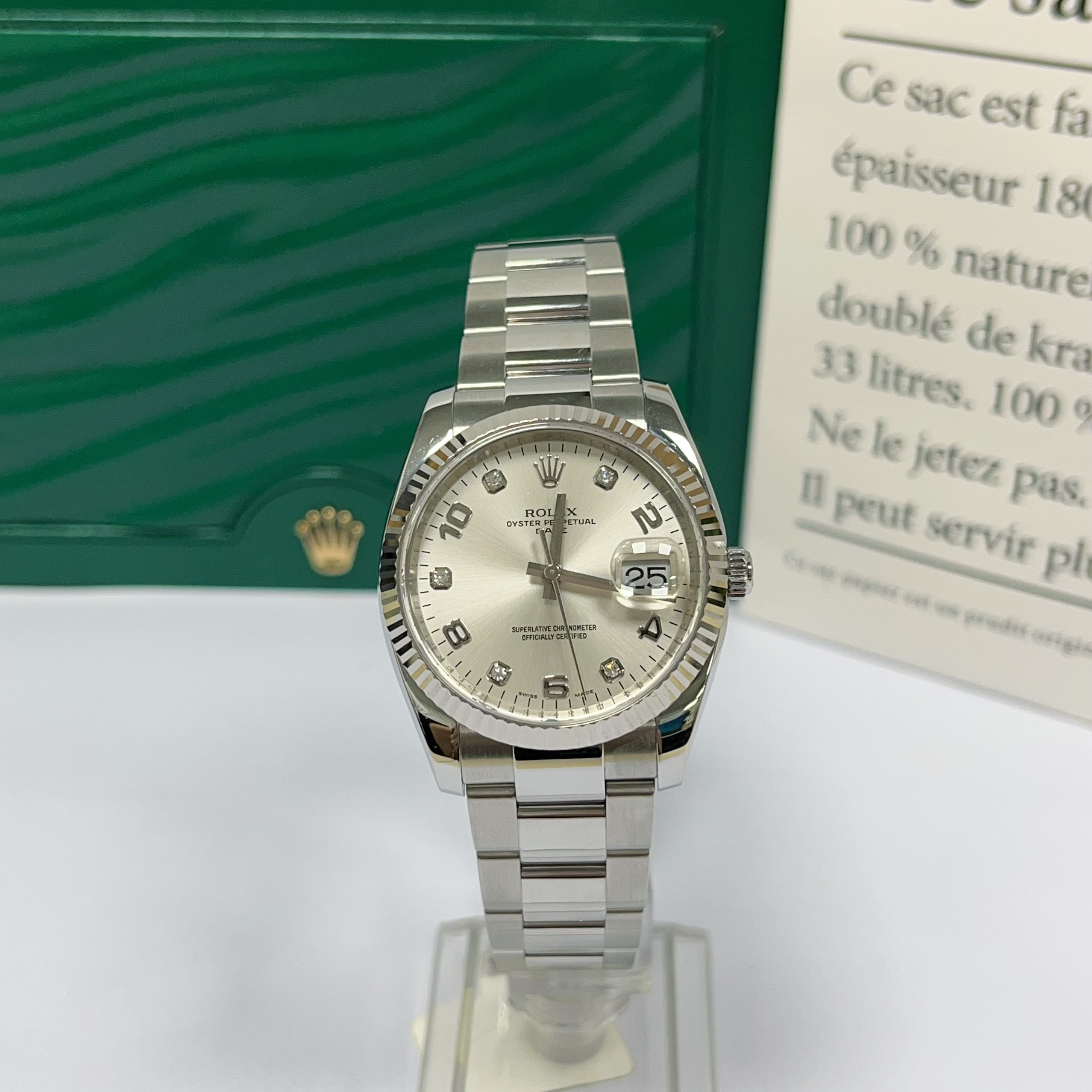 99新 Rolex/劳力士 115234/银盘/34mm/自动机械/女表