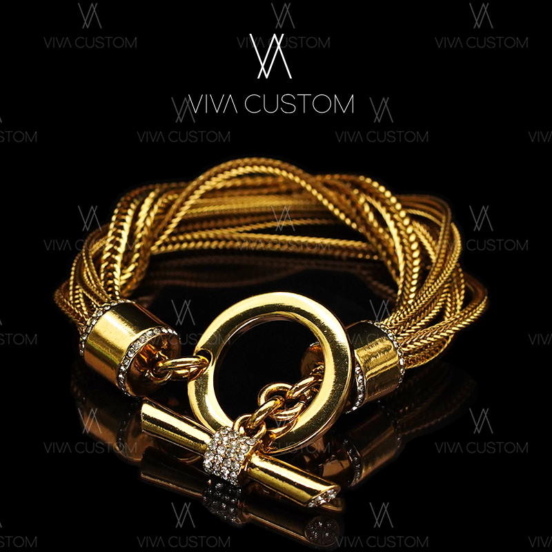 （精工系列）古金纤美流苏手链