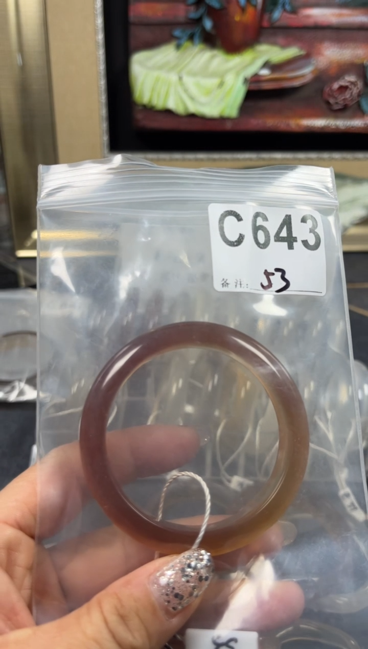 【闪购商品】玛瑙/玉髓手镯未镶嵌53