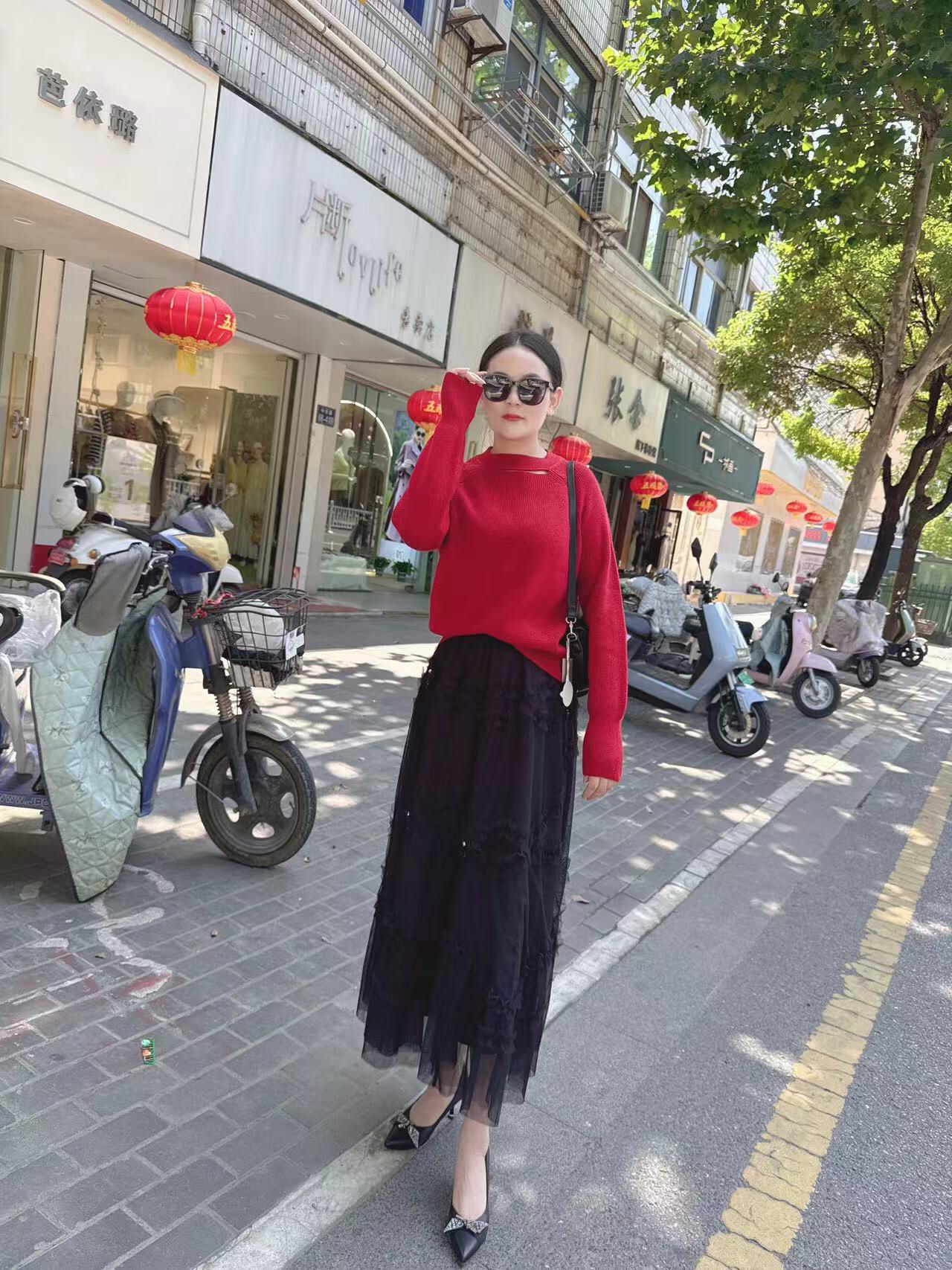 芭家2024冬款时尚针织衫显瘦毛衣92s003-599