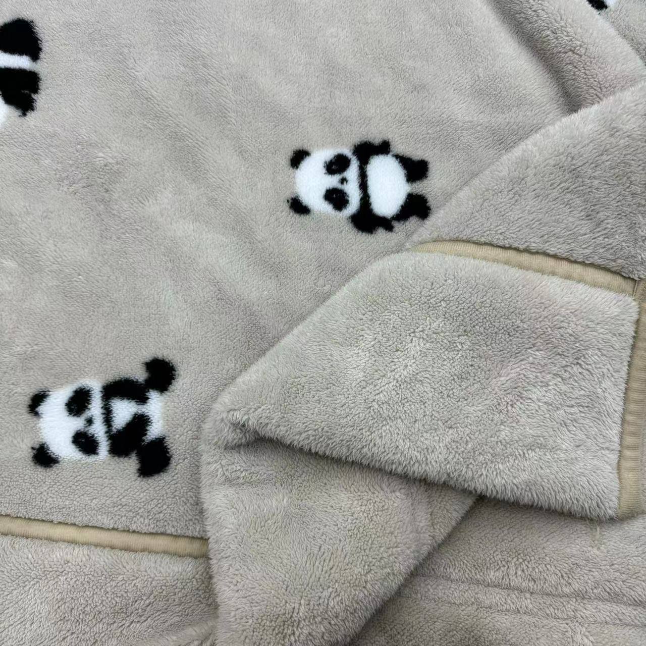 【卡其熊猫被】200*230四季温暖舒适午休绒加厚被子