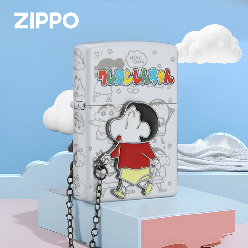 Zippo打火机 蜡笔小新 防风煤油打火机送男友收藏送礼DYX1H1