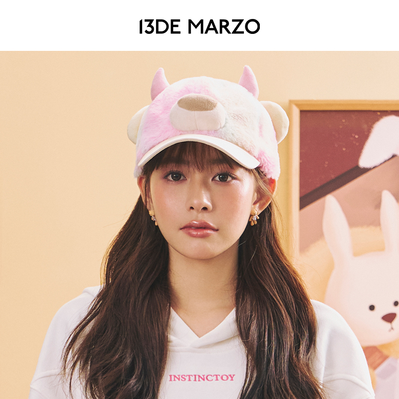 13DE MARZO男女同款 INSTINCTOY联名系列渐变熊时尚遮阳棒球帽