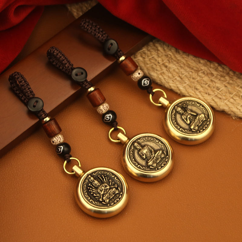 手工编制绳祥云珠八大守护神可转款汽车钥匙扣挂件生肖马大日如来