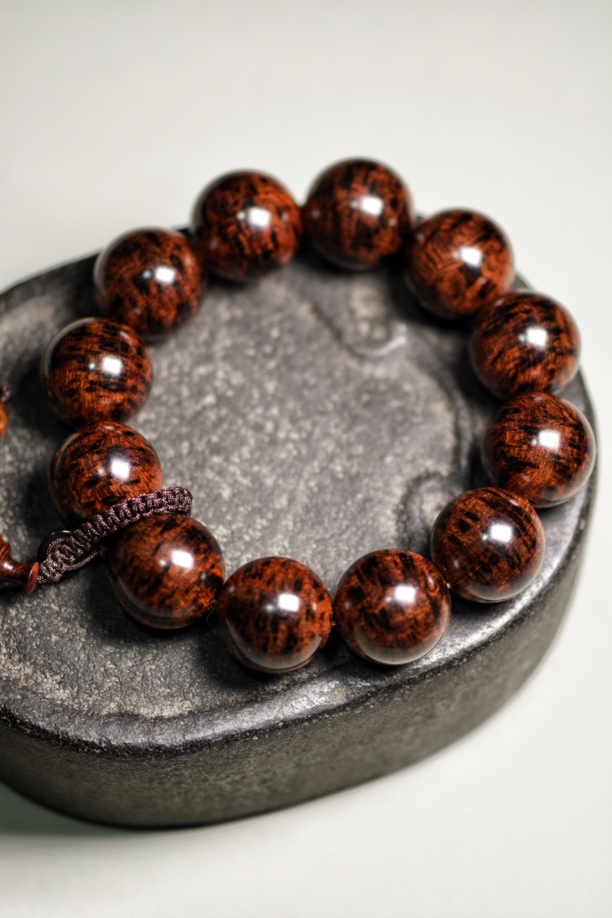 越南黄花梨2.0全爆芝麻点顶级正品手串高端