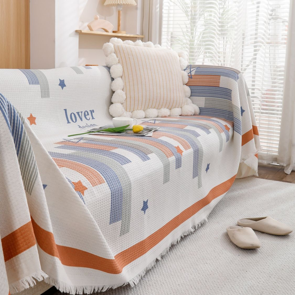 御锦年沙发巾盖布巾沙发垫套罩四季通用一片式全包防滑盖毯出租屋