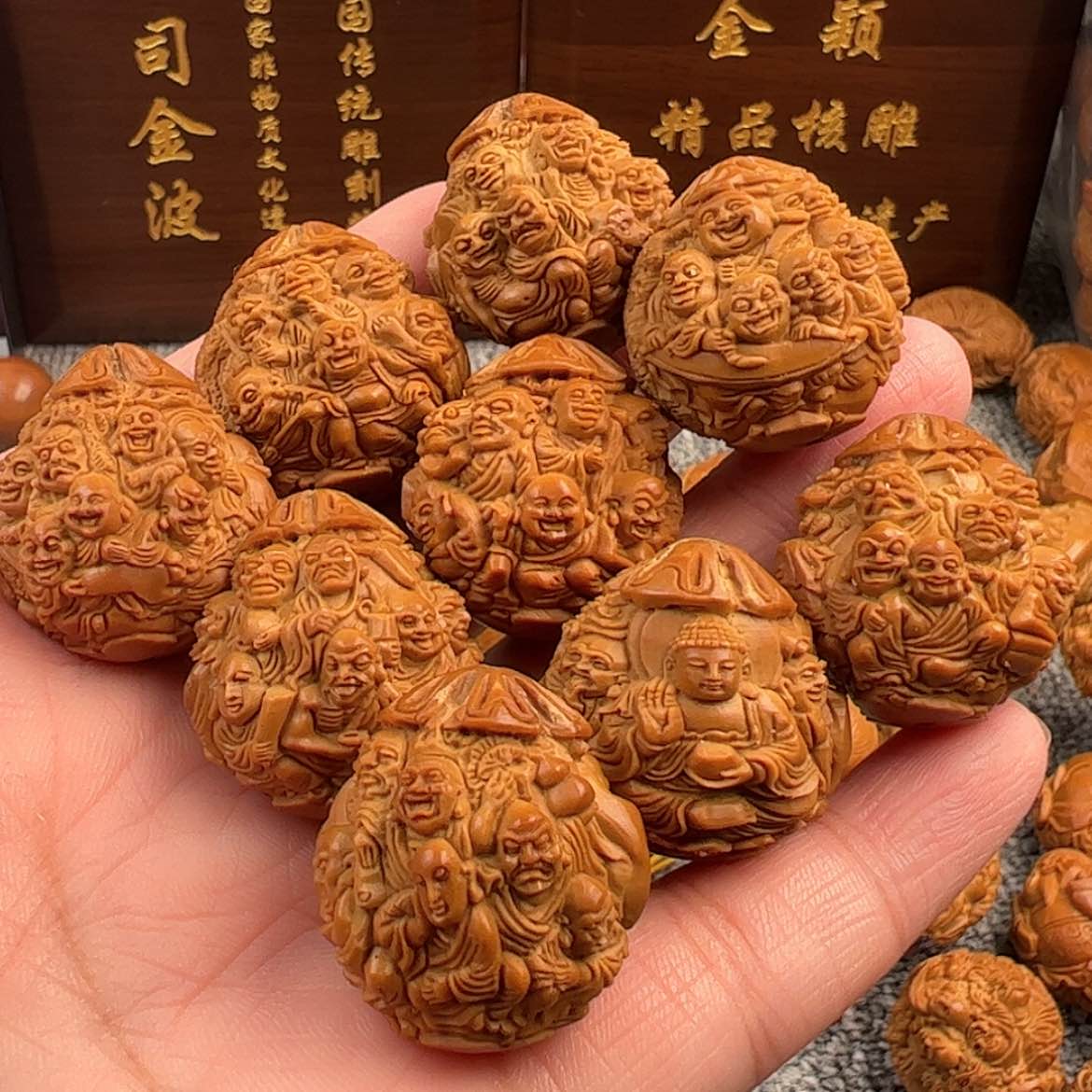 【闪购商品】橄榄核核雕黑**号