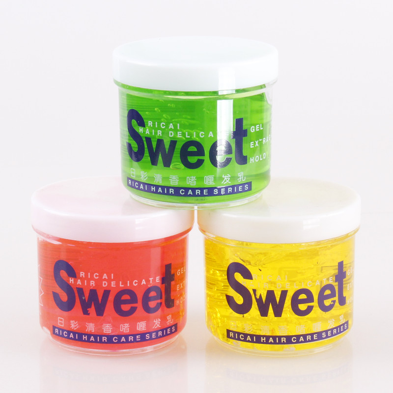 日彩啫喱发乳微定型发胶影楼盘发啫喱膏新娘彩妆碎发果冻胶清香