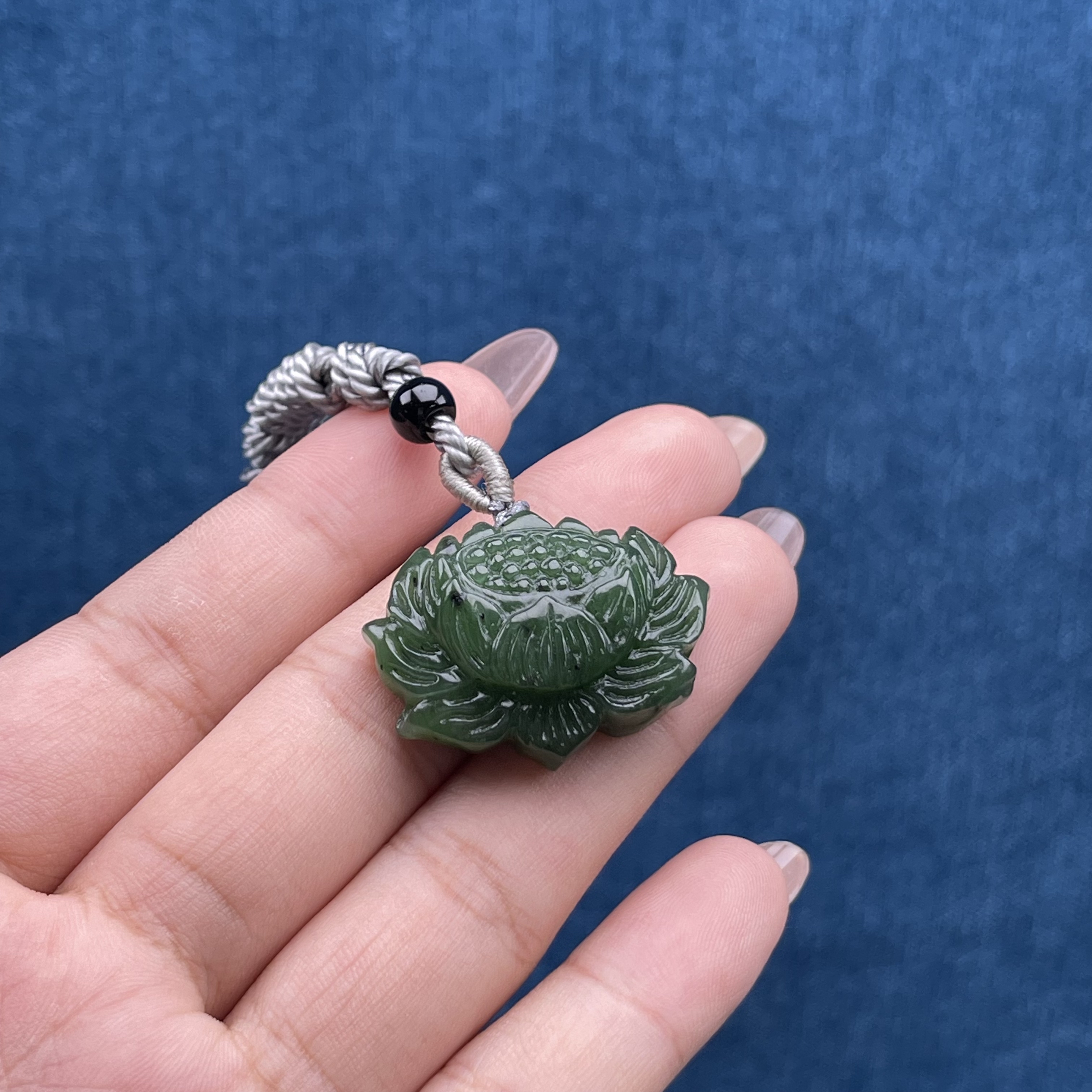 XD068和田玉碧玉吊坠O 31.3*22.3*10.3