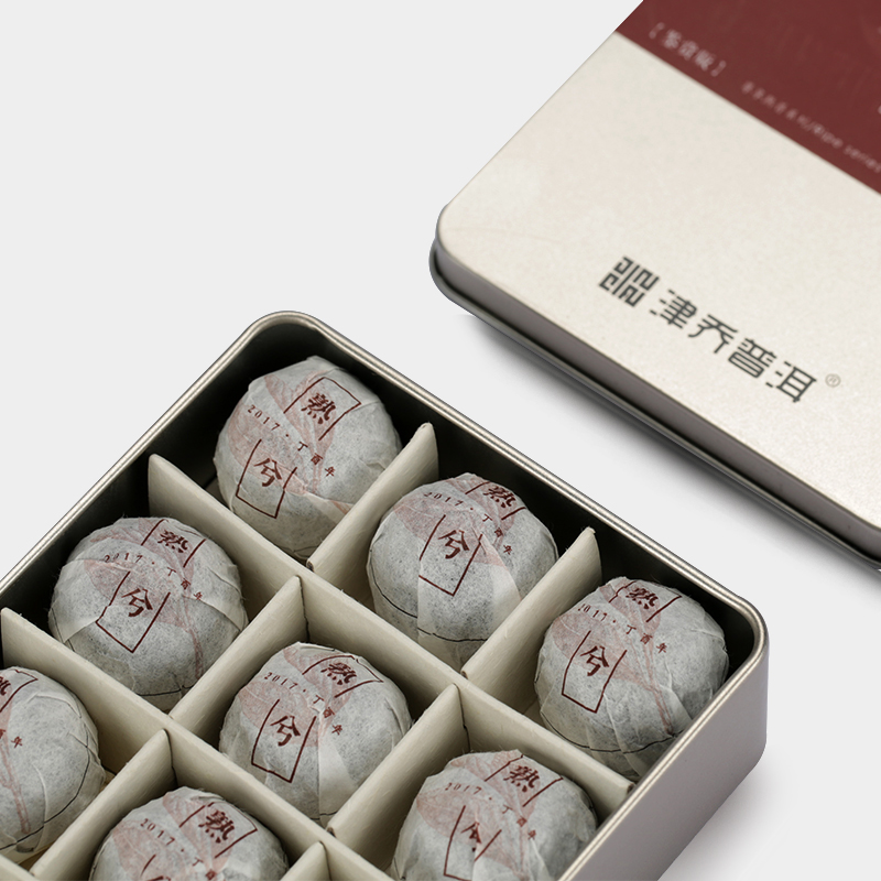 津乔2018年【熟兮】纯料标杆级普洱熟茶-鉴赏装（84克/盒）