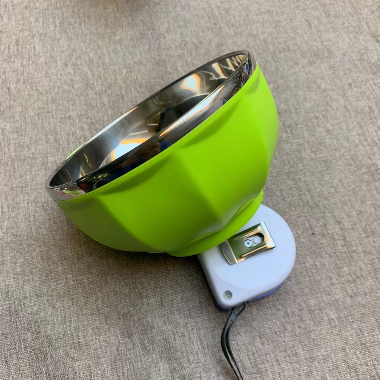 G466亗13cm绿色加深不锈钢碗1个丨纳菲-润美妆工具粉底液商家