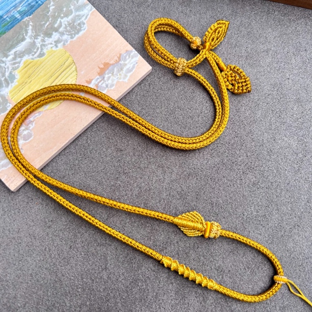 纯手工精编八股吊坠绳佛头可配挂坠绳可调节高货绳