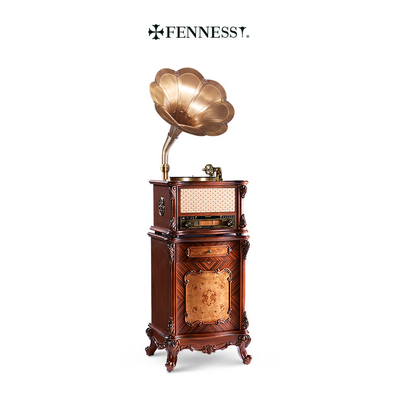 梵尼诗F1877- 65S大喇叭仿古HiFi留声机经典LP多功能黑胶唱片机