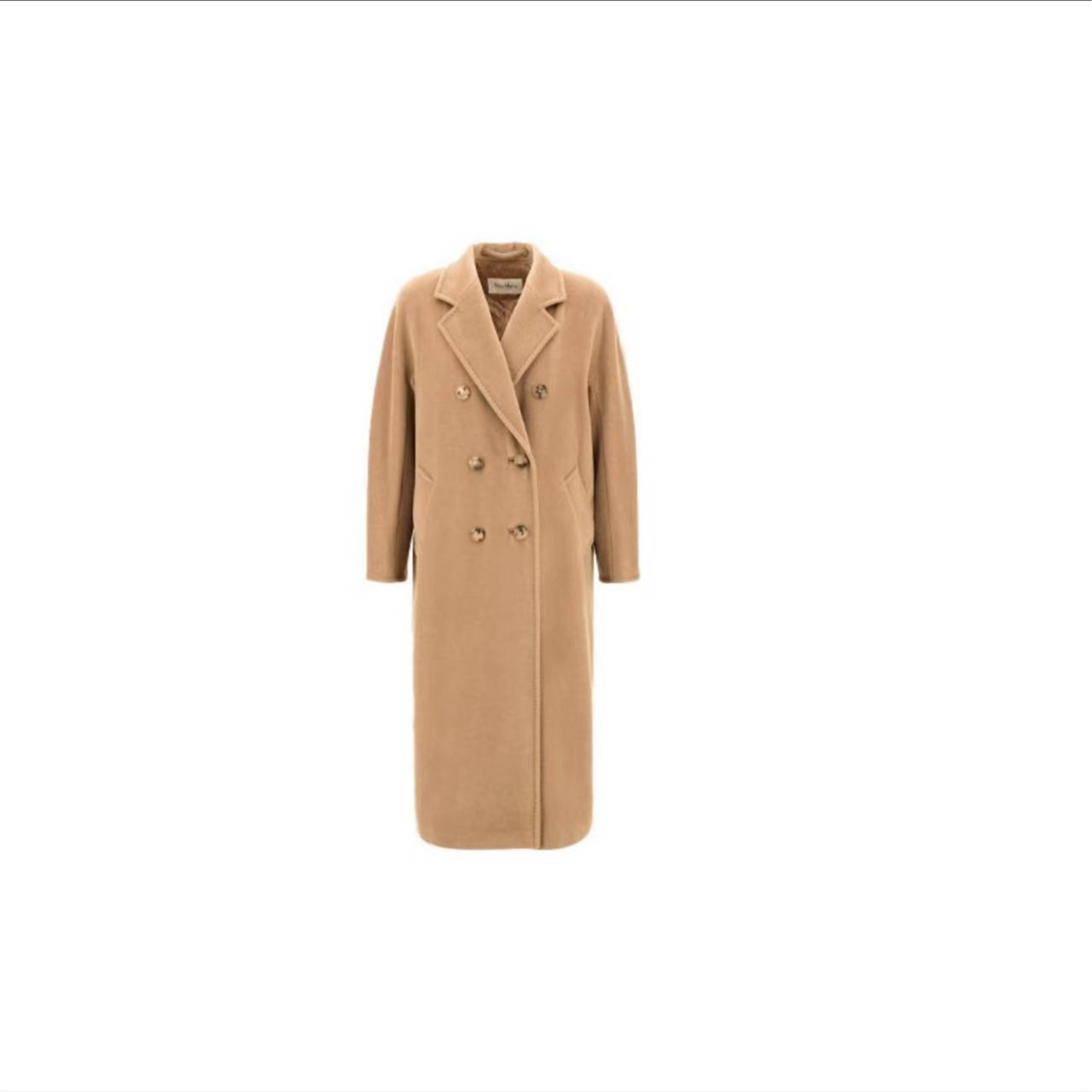 全新未使用  Max Mara /驼色101801纯色经典大衣/公价30900