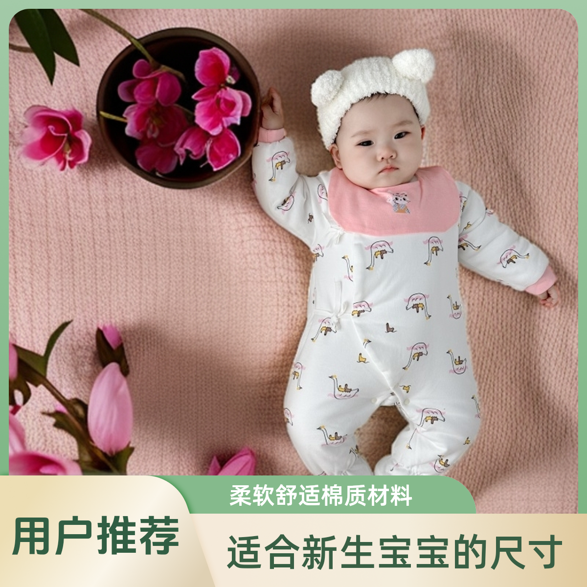 新生儿衣服婴儿小棉衣无骨婴幼儿男宝包脚蝴蝶衣保暖服连全衣女宝