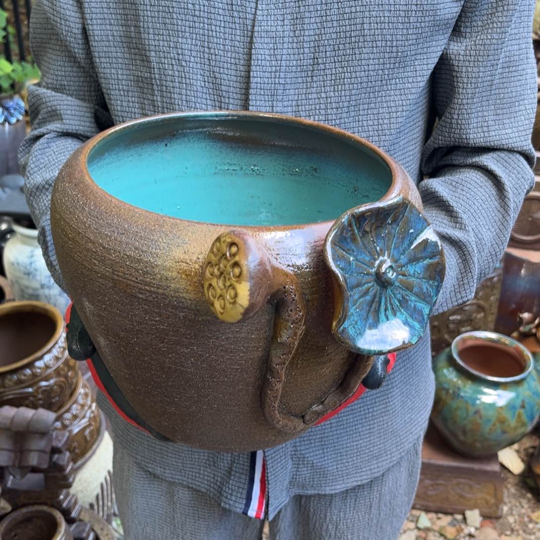 红陶20CM（含）-50CM（不含）高20口20无孔