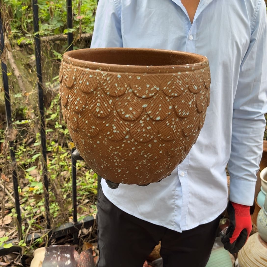 红陶20CM（含）-50CM（不含）高21口24有孔