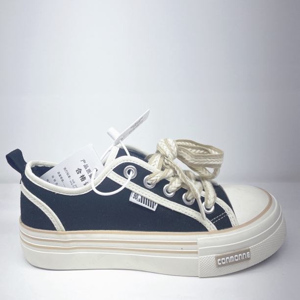 透气厚底帆布鞋女秋季百搭休闲板鞋潮流